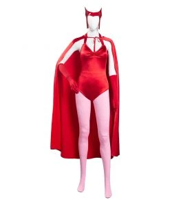 NewCosplay WandaVision Scarlet Witch Wanda Maximoff Women Jumpsuit Outfits Halloween Carnival Suit Cosplay Costume
