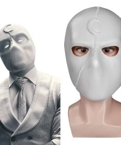 NewCosplay Moon Knight Marc Specto Mask Cosplay Latex Masks Helmet Masquerade Halloween Party Costume Props