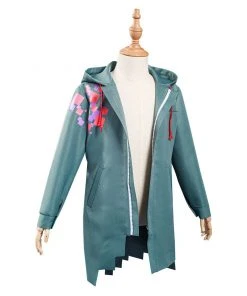 NewCosplay New Arrivals Danganronpa Nagito Komaeda Kids Children Army Green Jacket Coat Cosplay Costume