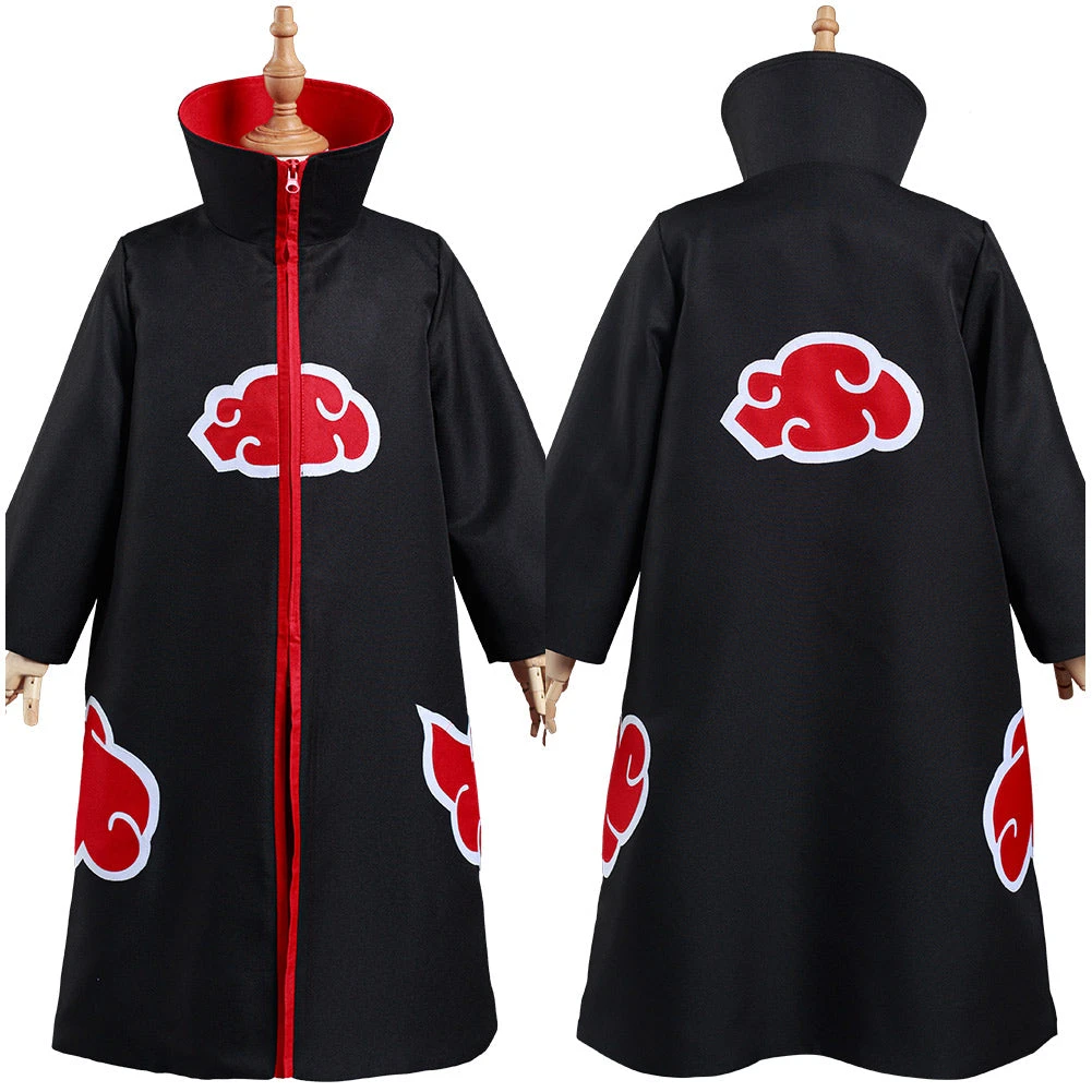 NewCosplay Naruto Akatsuki Kids Children Zip Up Coat Halloween Carnival Suit Cosplay Costume New Arrivals 3 NewCosplay Naruto Akatsuki Kids Children Zip Up Coat Halloween Carnival Suit Cosplay Costume New Arrivals