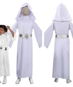 NewCosplay Star Wars Leia Princess Kids Children Halloween Carnival Suit Cosplay Costume