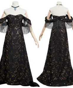 NewCosplay The Witcher - Yennefer Of Vengerberg Cosplay Costume Dress Outfits Halloween Carnival Suit