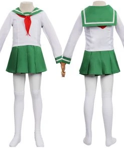 NewCosplay Inuyasha Higurashi Kagome Costume For Kids Children Christmas Cosplay Costume New Arrivals