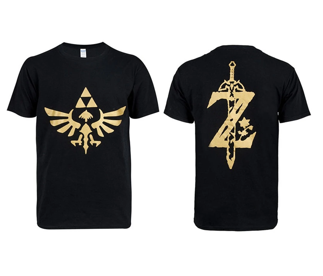 NewCosplay The Legend Of Zelda :Breath Of The Wild Black Short T-shirt New Arrivals 4 NewCosplay The Legend Of Zelda :Breath Of The Wild Black Short T-shirt New Arrivals