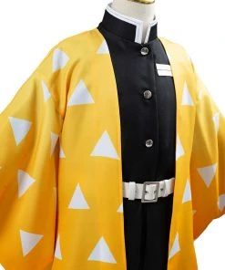 NewCosplay Demon Slayer: Kimetsu No Yaiba Agatsuma Zenitsu Cosplay Costume For Kids Children 20 NewCosplay Demon Slayer: Kimetsu No Yaiba Agatsuma Zenitsu Cosplay Costume For Kids Children