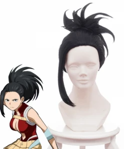 New Cosplaysky Boku No Hero Academia My Hero Academia Momo Yaoyorozu Cosplay Wig Black