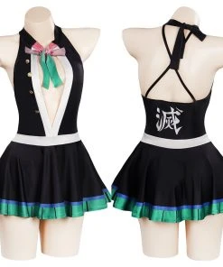 NewCosplay Anime Demon Slayer -Kanroji Mitsuri Swimwear Halloween 2021 Cosplay Costume New Arrivals