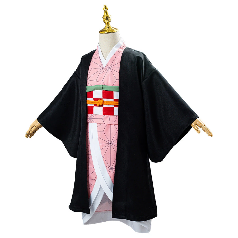NewCosplay Kids Children Demon Slayer Kimetsu No Yaiba Kamado Nezuko Uniform Outfit Anime Cosplay Costume 5 NewCosplay Kids Children Demon Slayer Kimetsu No Yaiba Kamado Nezuko Uniform Outfit Anime Cosplay Costume
