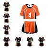 Fandombuy Women Haikyuu!! Karasuno High School Volleyball Club Cosplay Crop Top & Shorts Set Summer 2 Pieces Casual Clothes 2 Fandombuy Women Haikyuu!! Karasuno High School Volleyball Club Cosplay Crop Top & Shorts Set Summer 2 Pieces Casual Clothes