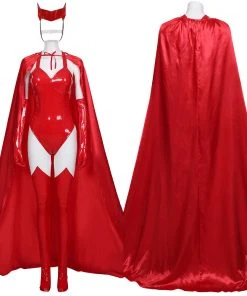 NewCosplay New Arrivals WandaVision2020- Sexy Scarlet Witch Wanda Maximoff Women Outfit Halloween Carnival Costume Cosplay Costume