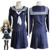 NewCosplay Toradora TIGER And DRAGON Blue School Uniform Cosplay Costume