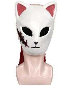 NewCosplay Demon Slayer Sabito Mask Masquerade Halloween Party Costume Props Cosplay Latex Masks Helmet New Arrivals