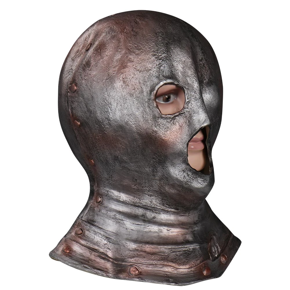 NewCosplay Elden Ring Prisoner Mask Cosplay Latex Masks Helmet Halloween Party Costume Props 7 NewCosplay Elden Ring Prisoner Mask Cosplay Latex Masks Helmet Halloween Party Costume Props