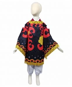 NewCosplay Demon Slayer Kamado Tanjuurou Kids Kimono Outfits Halloween Carnival Costume Cosplay Costume