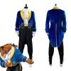 NewCosplay Men's Beauty And The Beast Prince Beast Cosplay Costume Halloween Carnival Costume