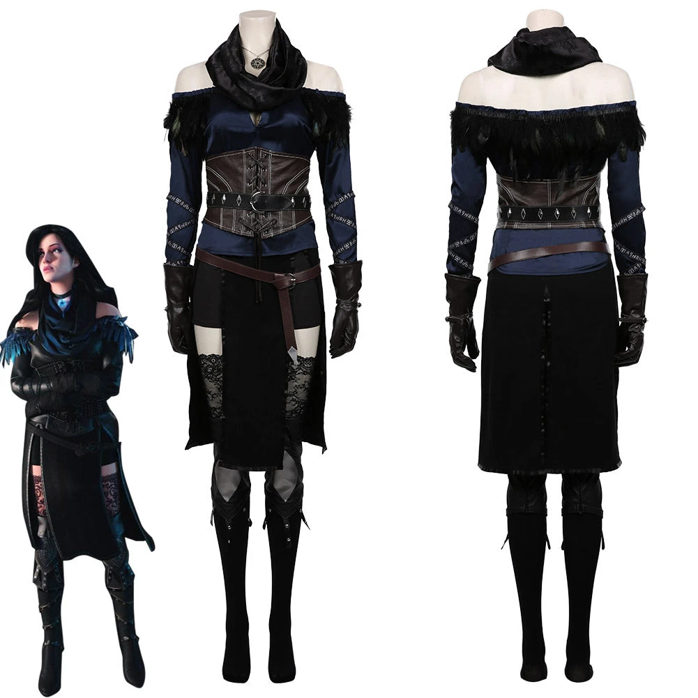 NewCosplay The Witcher 3: Wild Hunt Yennefer Top Skirt Outfits Halloween Carnival Suit Cosplay Costume 3 NewCosplay The Witcher 3: Wild Hunt Yennefer Top Skirt Outfits Halloween Carnival Suit Cosplay Costume