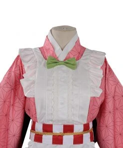 NewCosplay New Arrivals Demon Slayer Kamado Nezuko Maid Dress Outfits Halloween Carnival Suit Cosplay Costume