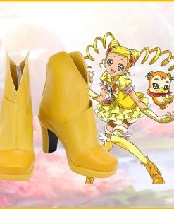 NewCosplay Yes! Pretty Cure 5- Kasugano Urara Boots Halloween Costumes Accessory Custom Made Cosplay Shoes