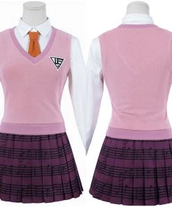 NewCosplay Danganronpa V3: Killing Harmony-Akamatsu Kaede Uniform Skirt Outfits Halloween Carnival Suit Cosplay Costume 25 NewCosplay Danganronpa V3: Killing Harmony-Akamatsu Kaede Uniform Skirt Outfits Halloween Carnival Suit Cosplay Costume