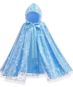 NewCosplay Frozen Princess Elsa Cloak Halloween Carnival Suit Cosplay Costume For Kids Children New Arrivals