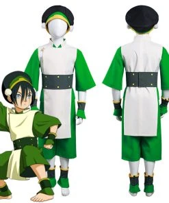 NewCosplay New Arrivals Avatar: The Last Airbender Toph Bengfang Vest Pants Cosplay Costume For Kids Children