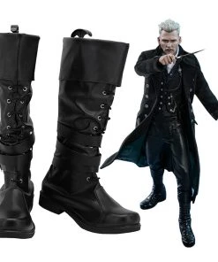 NewCosplay Fantastic Beasts: The Crimes Of Grindelwald Gellert Grindelwald Boots Halloween Costumes Accessory Cosplay Shoes New Arrivals