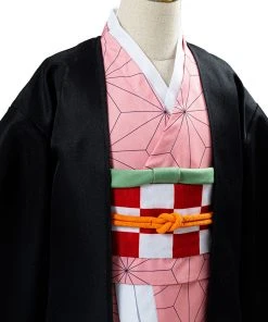 NewCosplay Kids Children Demon Slayer Kimetsu No Yaiba Kamado Nezuko Uniform Outfit Anime Cosplay Costume 21 NewCosplay Kids Children Demon Slayer Kimetsu No Yaiba Kamado Nezuko Uniform Outfit Anime Cosplay Costume