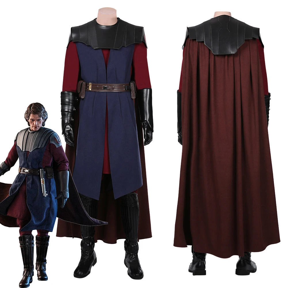 NewCosplay New Arrivals Star Wars: The Clone Wars Anakin Skywalker Coat Cloak Uniform Outfits Halloween Carnival Suit Cosplay Costume 3 NewCosplay New Arrivals Star Wars: The Clone Wars Anakin Skywalker Coat Cloak Uniform Outfits Halloween Carnival Suit Cosplay Costume