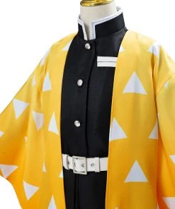 NewCosplay Demon Slayer: Kimetsu No Yaiba Agatsuma Zenitsu Cosplay Costume For Kids Children 19 NewCosplay Demon Slayer: Kimetsu No Yaiba Agatsuma Zenitsu Cosplay Costume For Kids Children