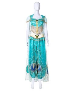 NewCosplay Aladdin 2019 Princess Jasmine Women Kids Children Dress Cosplay Costume