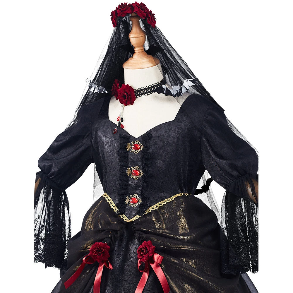 NewCosplay New Arrivals Vampire Bride Kids Children Girls Dress Outfits Halloween Carnival Suit Cosplay Costume 8 NewCosplay New Arrivals Vampire Bride Kids Children Girls Dress Outfits Halloween Carnival Suit Cosplay Costume