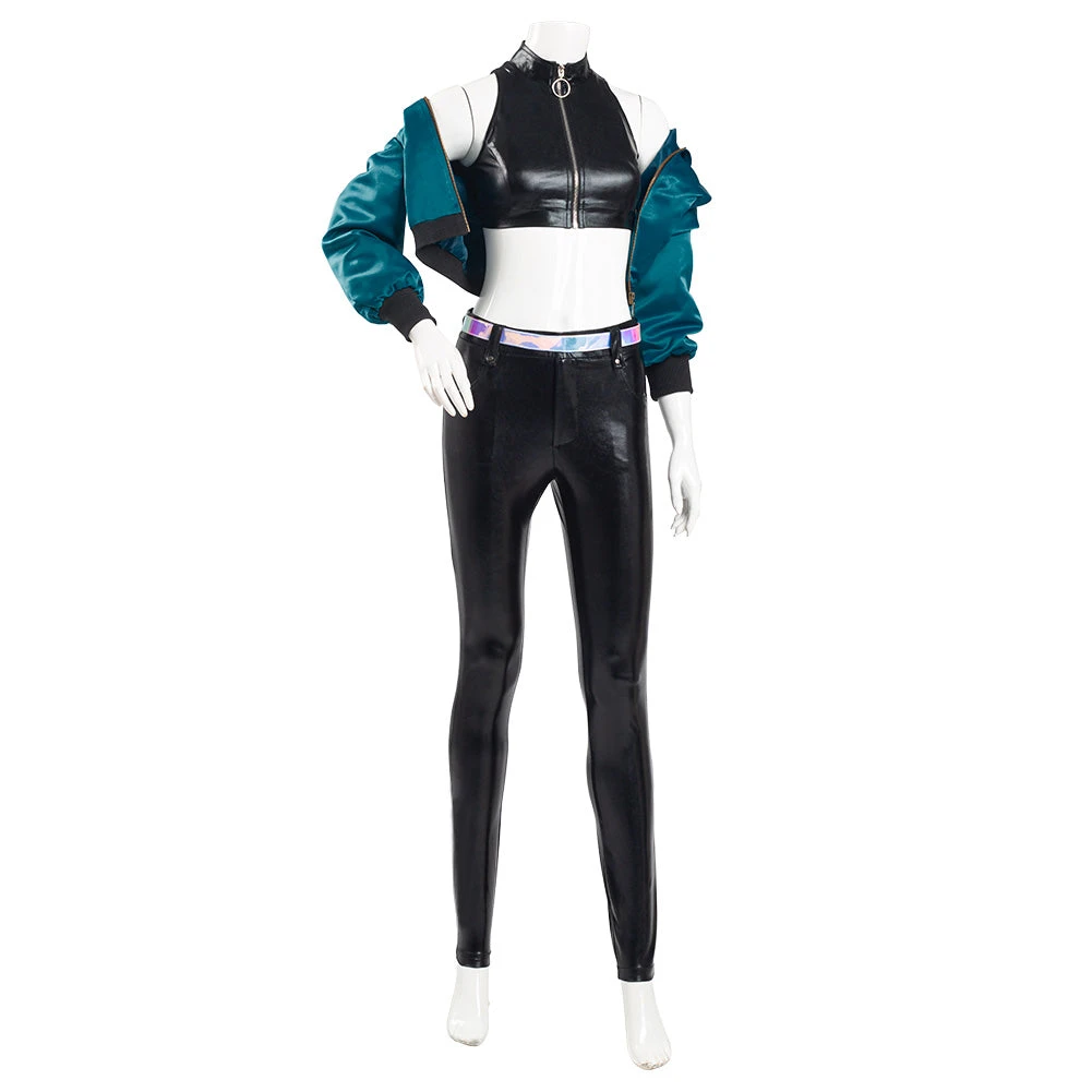 NewCosplay League Of Legends LOL KDA Kaisa K/DA Group Coat Pants Outfits Halloween Carnival Suit Cosplay Costume 4 NewCosplay League Of Legends LOL KDA Kaisa K/DA Group Coat Pants Outfits Halloween Carnival Suit Cosplay Costume