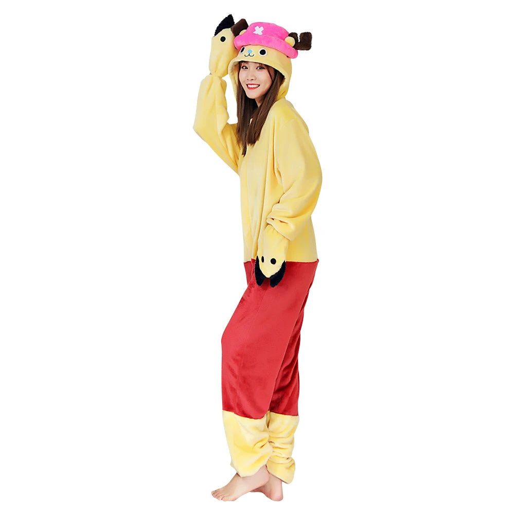 NewCosplay New Arrivals Anime One Piece ·Chopper Pajama Adult Unisex Onesies Polyester Sleepwear Pyjamas Halloween Carnival Costume Cosplay Costume 5 NewCosplay New Arrivals Anime One Piece ·Chopper Pajama Adult Unisex Onesies Polyester Sleepwear Pyjamas Halloween Carnival Costume Cosplay Costume