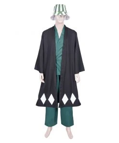 NewCosplay New Arrivals Anime Bleach Urahara Kisuke Coat Pants Hat Outfits Halloween Carnival Suit Cosplay Costume
