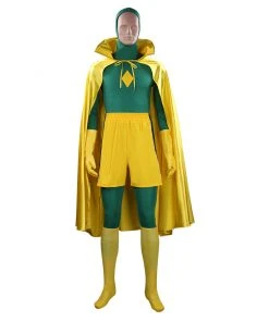 NewCosplay WandaVision Vision Cosplay Costume Outfits Halloween Carnival Suit New Arrivals