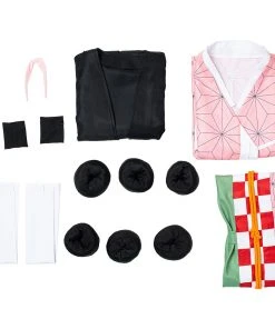 NewCosplay Kids Children Demon Slayer Kimetsu No Yaiba Kamado Nezuko Uniform Outfit Anime Cosplay Costume 24 NewCosplay Kids Children Demon Slayer Kimetsu No Yaiba Kamado Nezuko Uniform Outfit Anime Cosplay Costume