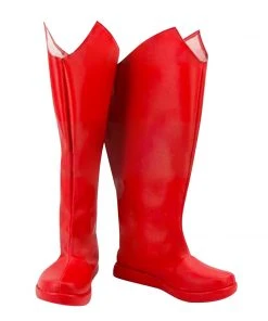 NewCosplay New Arrivals Superman Red Boots Cosplay Shoes Custom Made