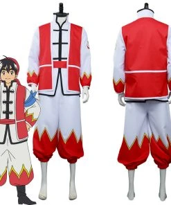NewCosplay Cooking Master Boy/Chuuka Ichiban! Liu Maoxing Shirt Uniform Outfits Halloween Carnival Suit Cosplay Costume