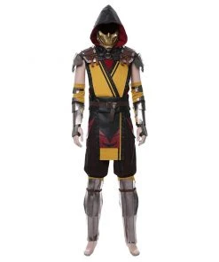 NewCosplay New Arrivals Mortal Kombat 11 Scorpion Outfit Halloween Carnival Suit Cosplay Costume