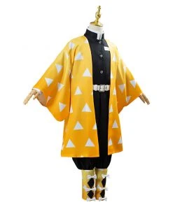 NewCosplay Demon Slayer: Kimetsu No Yaiba Agatsuma Zenitsu Cosplay Costume For Kids Children 17 NewCosplay Demon Slayer: Kimetsu No Yaiba Agatsuma Zenitsu Cosplay Costume For Kids Children