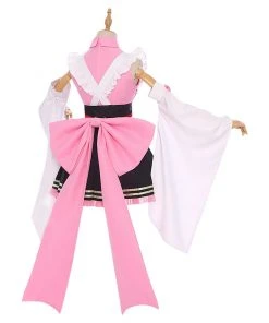 NewCosplay Demon Slayer Kanroji Mitsuri Maid Outfit Cosplay Costume 11 NewCosplay Demon Slayer Kanroji Mitsuri Maid Outfit Cosplay Costume