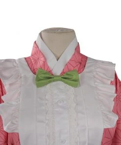 NewCosplay New Arrivals Demon Slayer Kamado Nezuko Maid Dress Outfits Halloween Carnival Suit Cosplay Costume