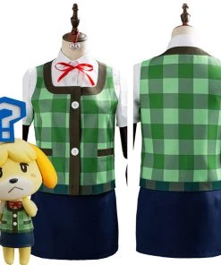 NewCosplay New Arrivals Game Animal Crossing Isabelle Halloween Women Costume Funny Cosplay Costume