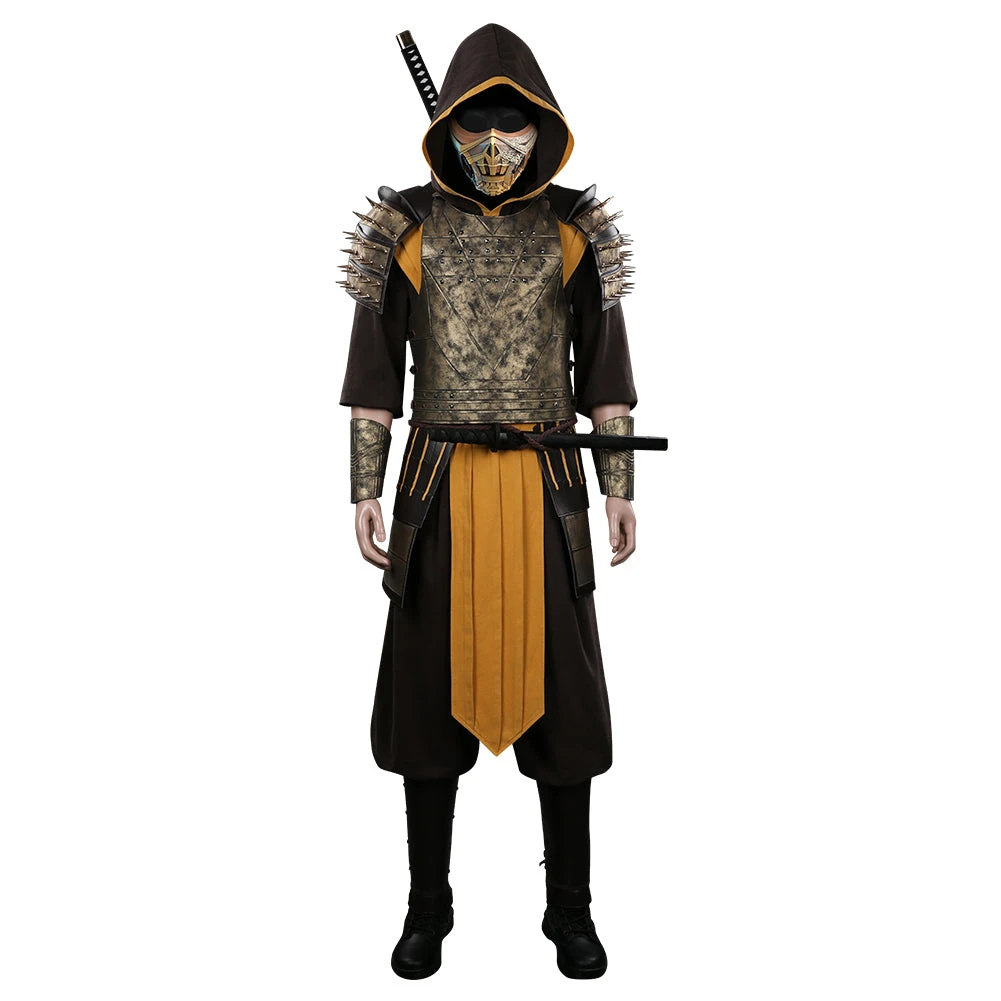NewCosplay Mortal Kombat Hanzo Hasashi/Scorpion Outfits Halloween Carnival Suit Cosplay Costume New Arrivals 4 NewCosplay Mortal Kombat Hanzo Hasashi/Scorpion Outfits Halloween Carnival Suit Cosplay Costume New Arrivals