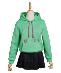 NewCosplay Ralph Breaks The Internet Vanellope Von Schweetz Women Girls Hoodie Skirt Outfits Halloween Carnival Costume Cosplay Costume New Arrivals