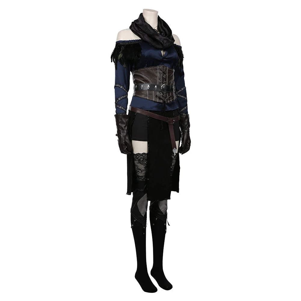 NewCosplay The Witcher 3: Wild Hunt Yennefer Top Skirt Outfits Halloween Carnival Suit Cosplay Costume 7 NewCosplay The Witcher 3: Wild Hunt Yennefer Top Skirt Outfits Halloween Carnival Suit Cosplay Costume