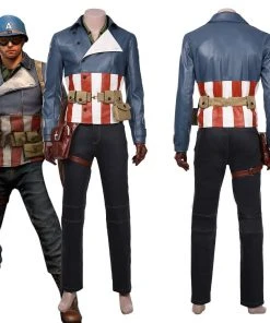 NewCosplay New Arrivals Avengers Game-Captain America Coat Jacket Outfits Halloween Carnival Suit Cosplay Costume