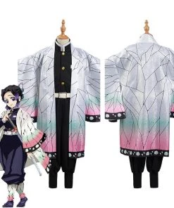 NewCosplay New Arrivals Demon Slayer: Kimetsu No Yaiba Kochou Shinobu Kids Cloak Coat Halloween Carnival Suit Cosplay Costume