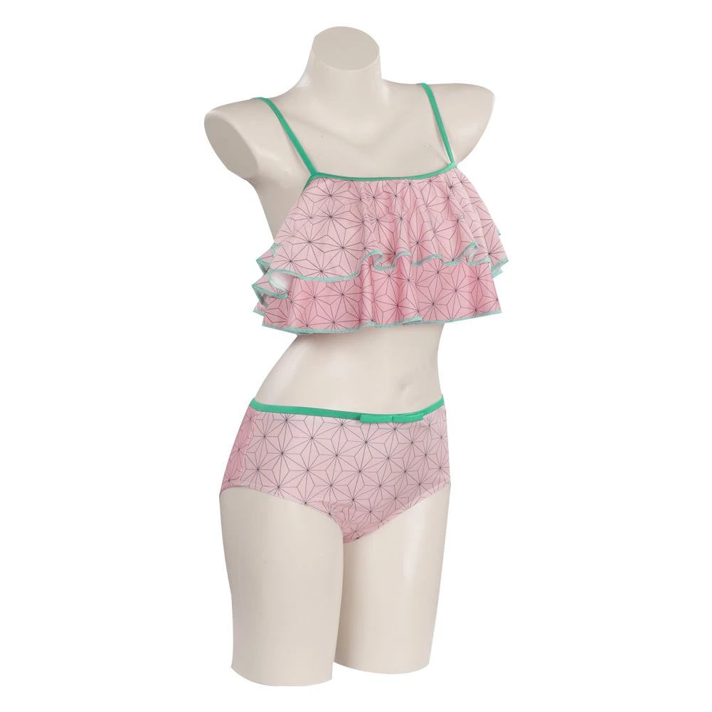 NewCosplay Demon Slayer Kamado Nezuko Swimwear Outfits Halloween Carnival Suit Cosplay Costume New Arrivals 7 NewCosplay Demon Slayer Kamado Nezuko Swimwear Outfits Halloween Carnival Suit Cosplay Costume New Arrivals