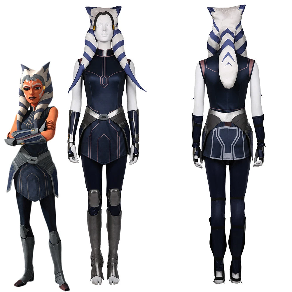 NewCosplay Star Wars: The Clone Wars Season 7-Ahsoka Tano Outfits Halloween Carnival Suit Cosplay Costume 3 NewCosplay Star Wars: The Clone Wars Season 7-Ahsoka Tano Outfits Halloween Carnival Suit Cosplay Costume